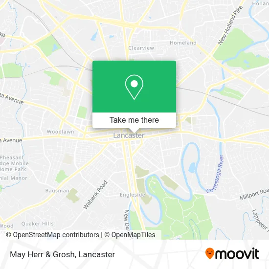 May Herr & Grosh map
