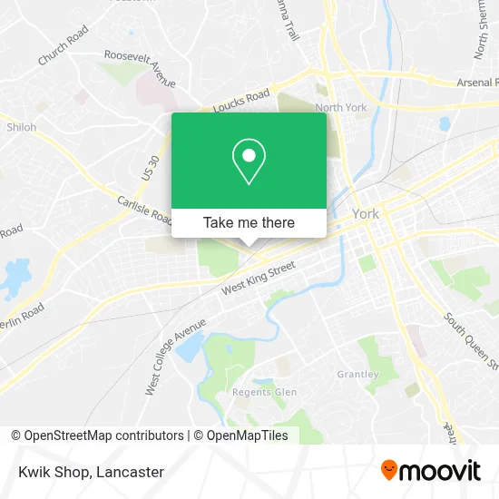 Kwik Shop map