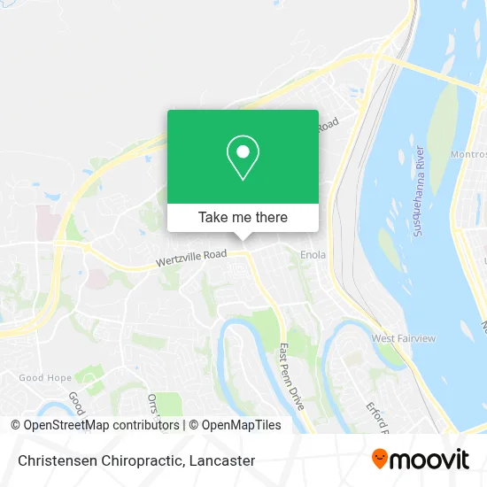 Christensen Chiropractic map