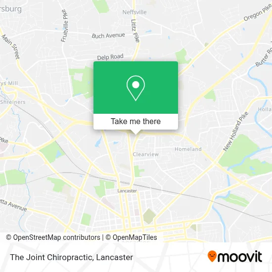 The Joint Chiropractic map