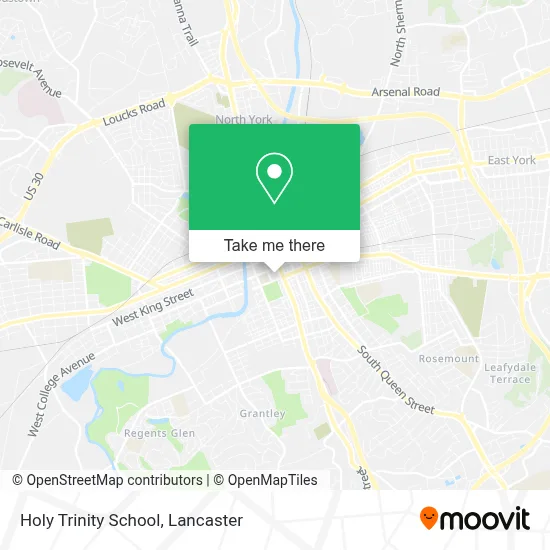 Holy Trinity School map