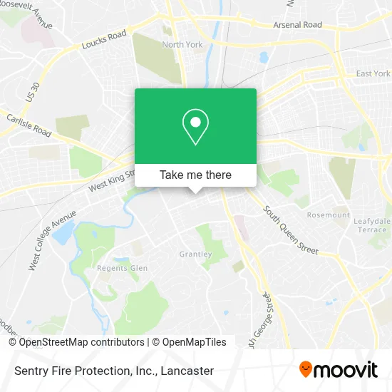 Sentry Fire Protection, Inc. map