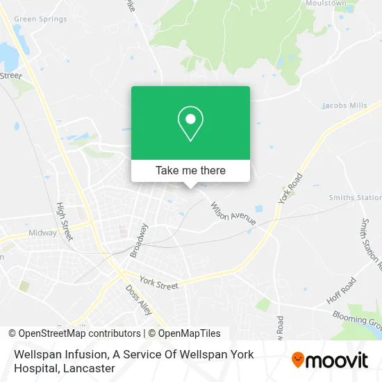 Wellspan Infusion, A Service Of Wellspan York Hospital map