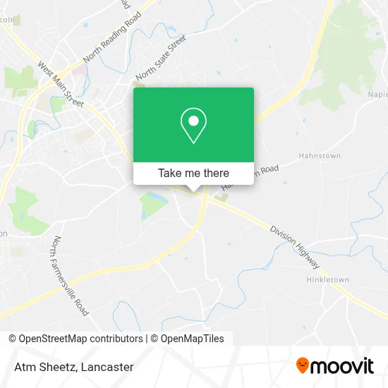 Atm Sheetz map