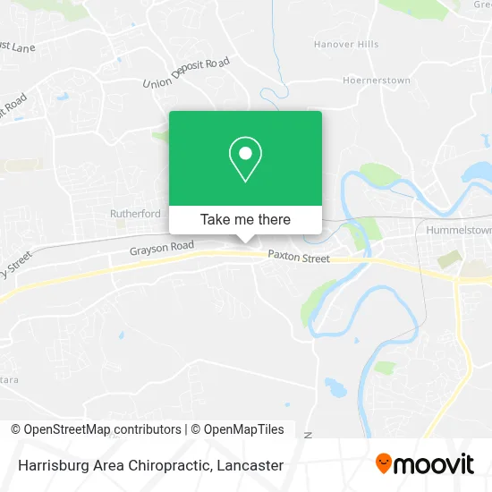 Harrisburg Area Chiropractic map