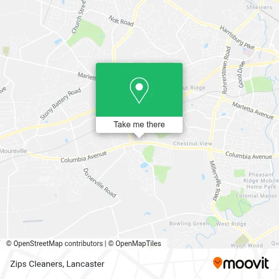 Zips Cleaners map