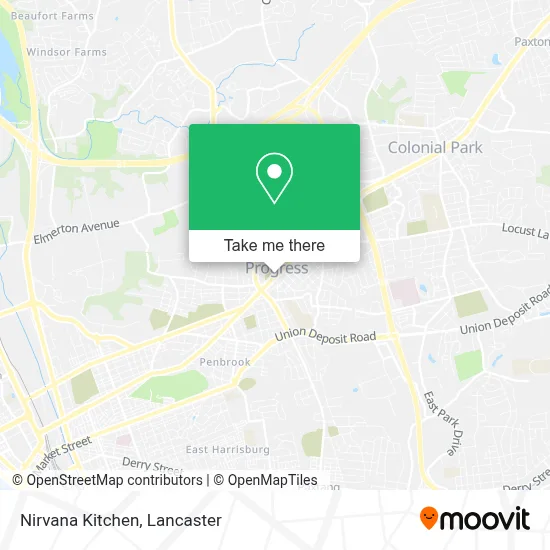 Nirvana Kitchen map
