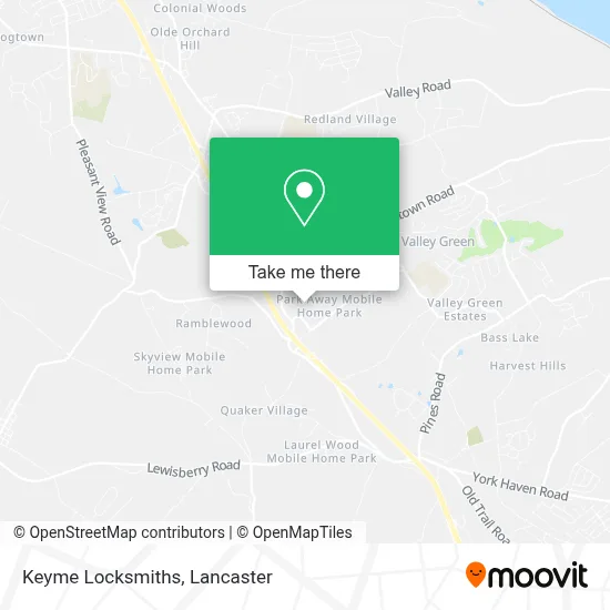 Keyme Locksmiths map