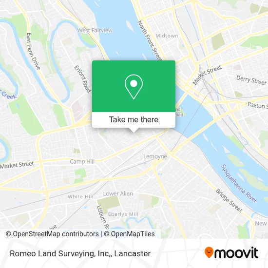 Romeo Land Surveying, Inc, map