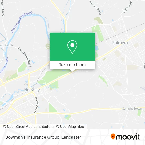 Bowman's Insurance Group map