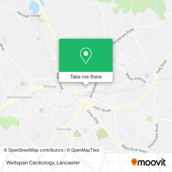 Wellspan Cardiology map