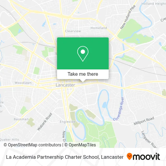 La Academia Partnership Charter School map
