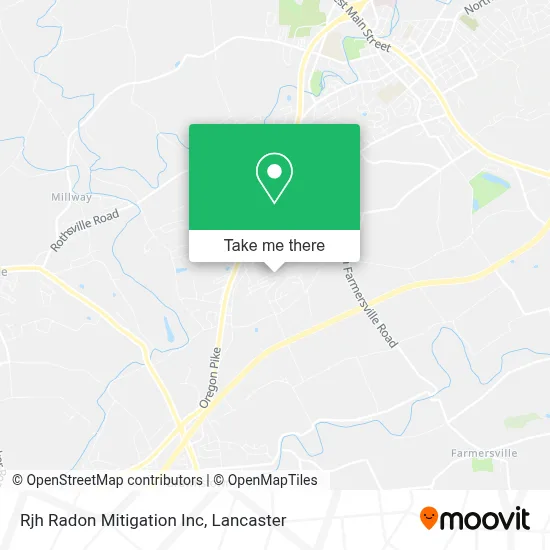 Rjh Radon Mitigation Inc map