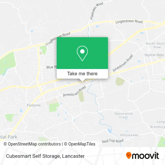 Cubesmart Self Storage map