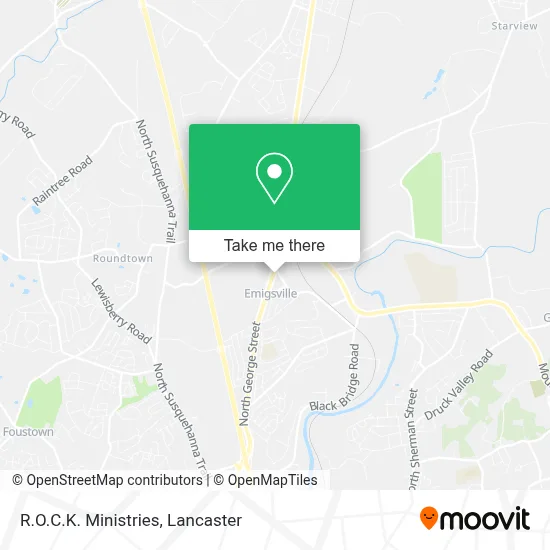 R.O.C.K. Ministries map