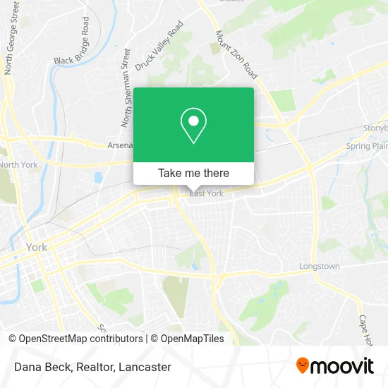 Dana Beck, Realtor map