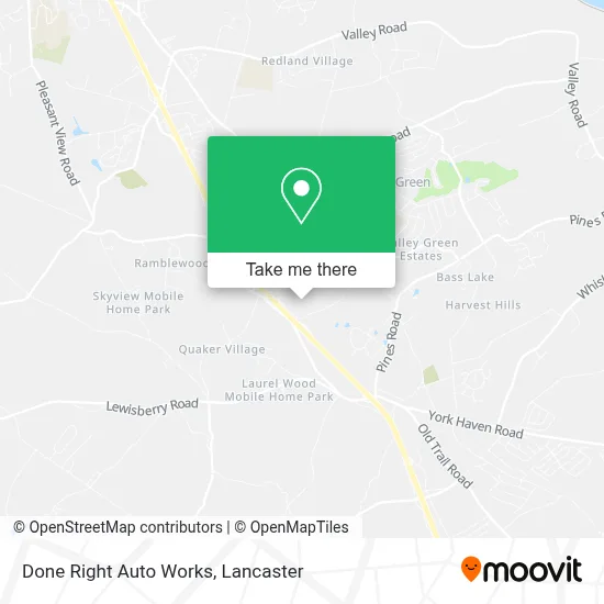 Done Right Auto Works map