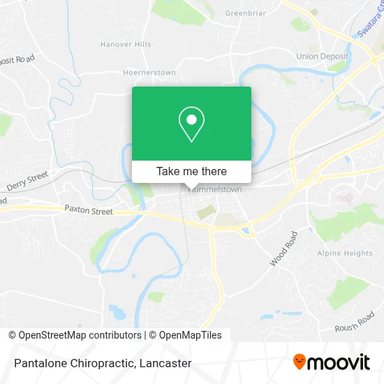 Pantalone Chiropractic map