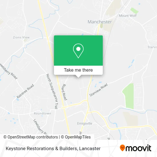 Keystone Restorations & Builders map