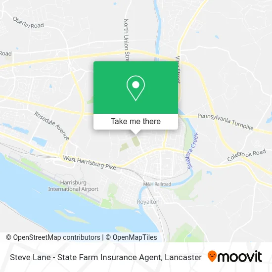 Steve Lane - State Farm Insurance Agent map