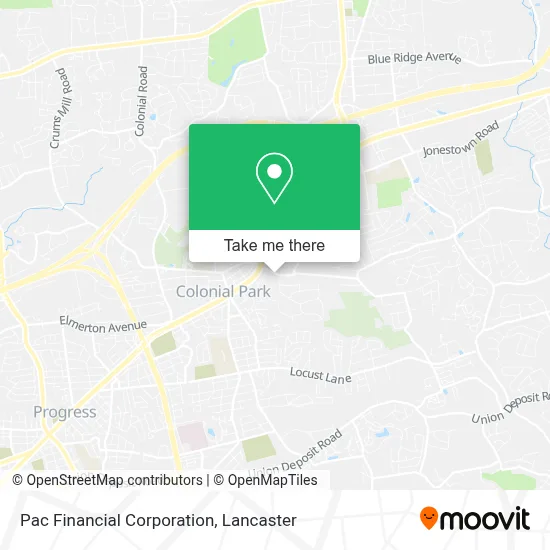 Pac Financial Corporation map