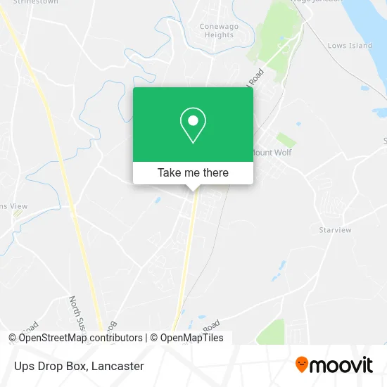 Ups Drop Box map