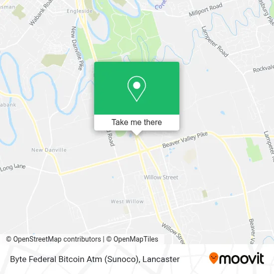 Byte Federal Bitcoin Atm (Sunoco) map