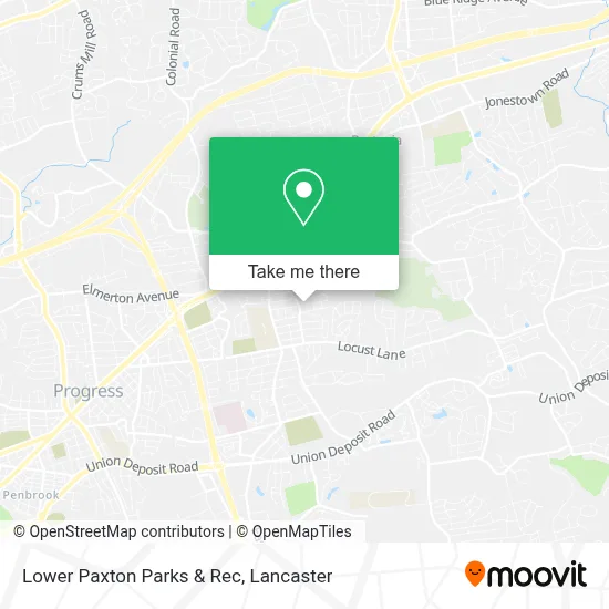 Lower Paxton Parks & Rec map