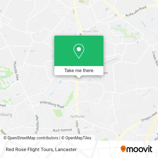 Red Rose Flight Tours map