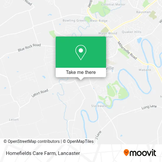 Homefields Care Farm map