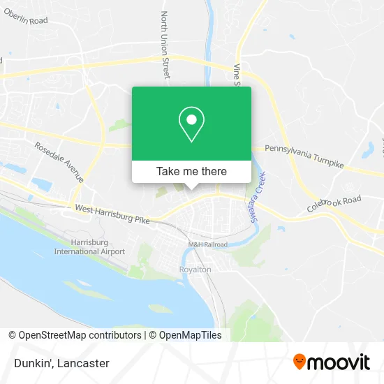 Dunkin' map