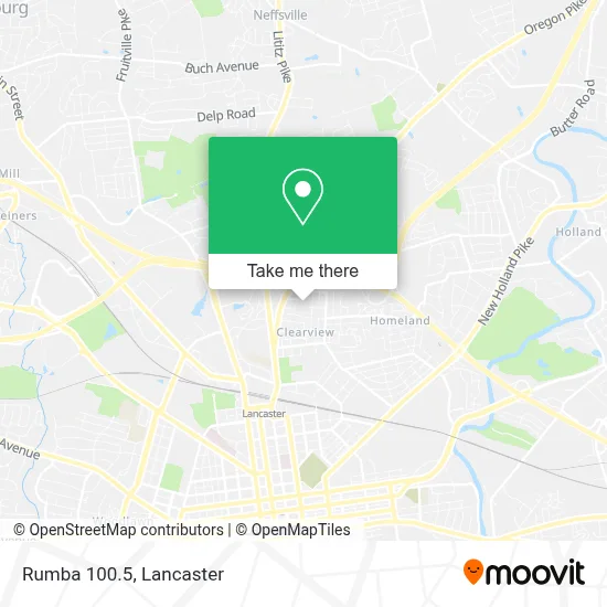 Rumba 100.5 map