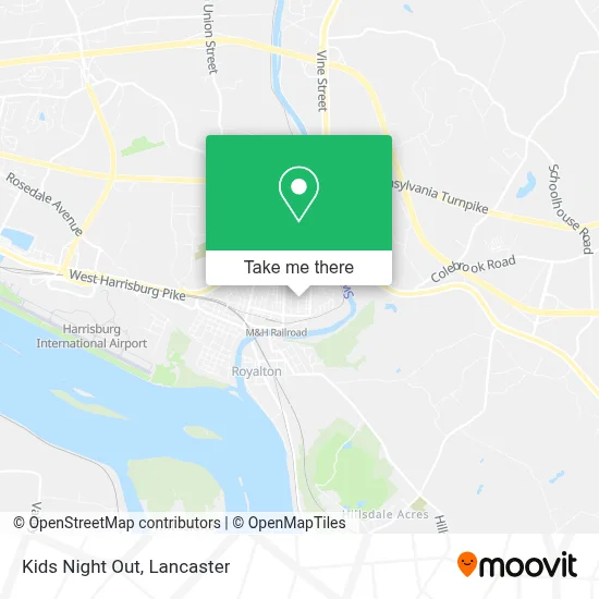 Kids Night Out map
