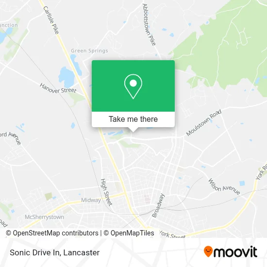 Sonic Drive In map