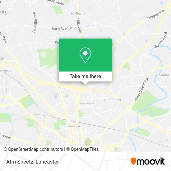 Atm Sheetz map