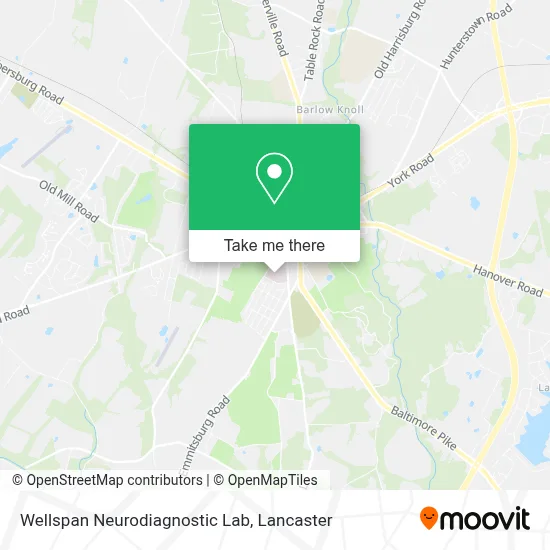 Wellspan Neurodiagnostic Lab map