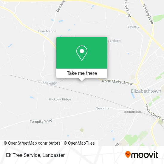 Ek Tree Service map