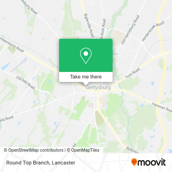 Round Top Branch map