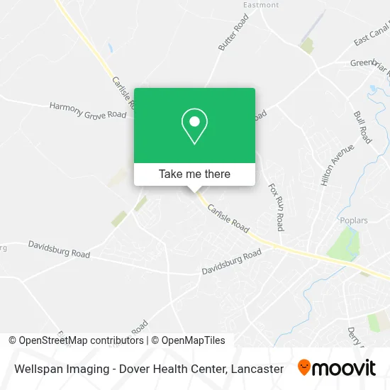 Wellspan Imaging - Dover Health Center map
