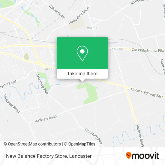 New Balance Factory Store map