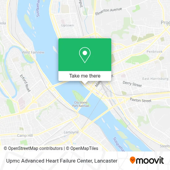 Upmc Advanced Heart Failure Center map