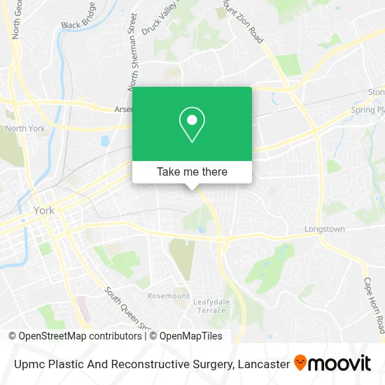 Upmc Plastic And Reconstructive Surgery map