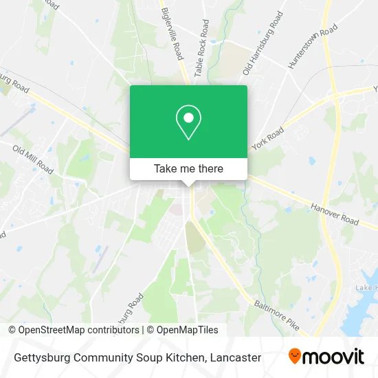 Gettysburg Community Soup Kitchen map