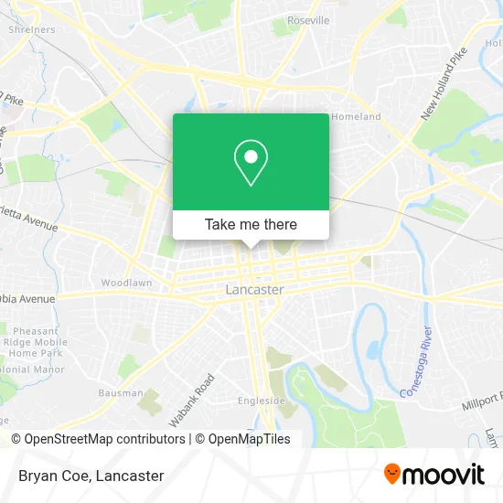 Bryan Coe map