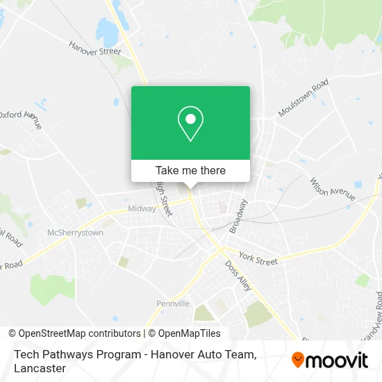 Tech Pathways Program - Hanover Auto Team map