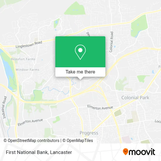 First National Bank map