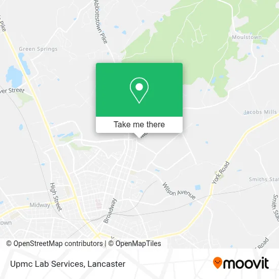 Upmc Lab Services map
