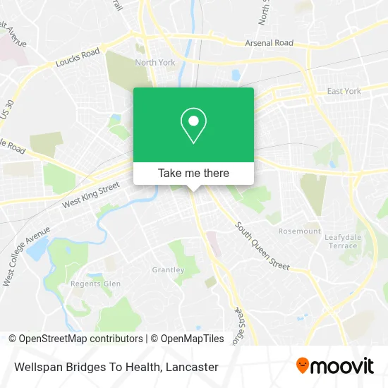 Wellspan Bridges To Health map