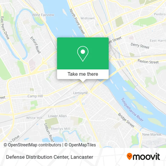 Defense Distribution Center map