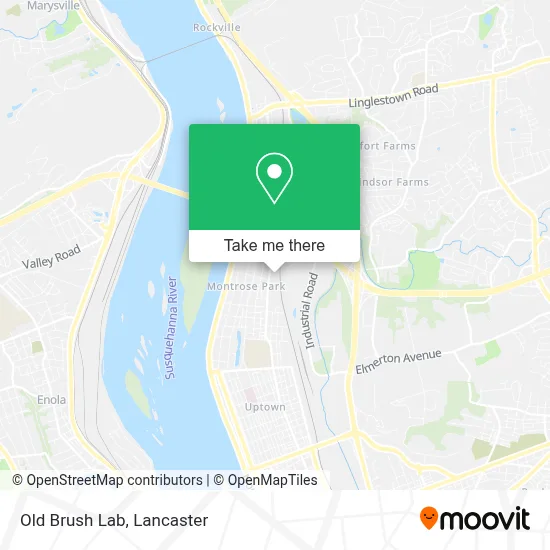 Old Brush Lab map